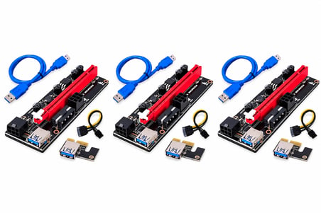 Riser Harici Ekran Kartı Pcie 1x To 16x V.009s 10'Lu Set