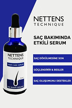 Nettens Hair Saç Bakım Serumu 3'lü Saç Bakım Losyon Seti Dökülmüş Saçlara Özel Saç Çıkaran Serum