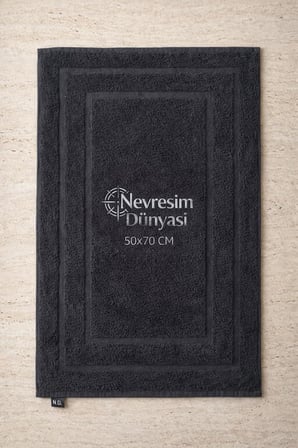 Nevresim Dünyası Ayak Havlu 50x70 Siyah