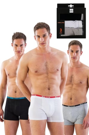 Nevamel® Mi Emay 6900 3'Lü Erkek Boxer (Kod:6900)