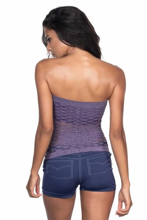 Nevamel® Mor Mi Emay 5034 Fantazi Büstiyer Atlet Korse (Kod:5034)