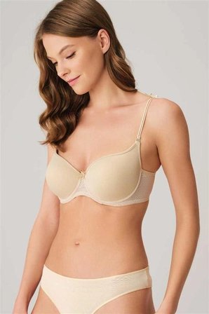 Nevamel® Balenli Desteksiz Dolgusuz Askıları Çıkabilen Yumuşak Süngerli Günlük Klasik T-Shirt Sütyeni