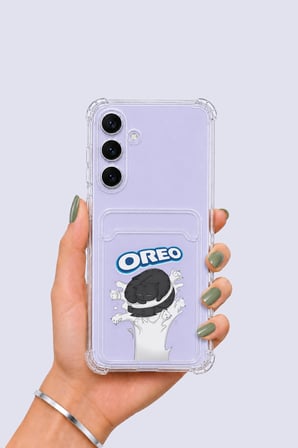 Nevamel® Samsung Galaxy S25 FE Kartlıklı OREO Desenli Kılıf