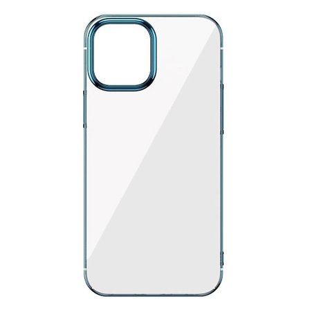 Nevamel Baseus Glitter İPhone 12 Pro Max Şeffaf Lüx Silikon Kılıf Soft TPU Kılıf-(5775)