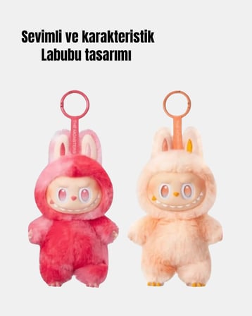 Nevamel Yumuşak Kumaşlı 20 cm Labubu Peluş – 3 Yaş Üzeri Uygun
