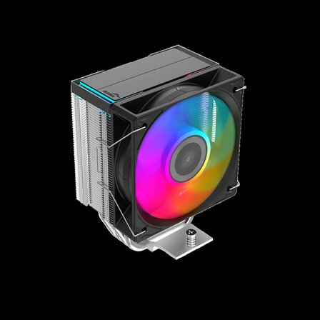 Nevamel® SAMA X40L Black 1x100mm ARGB Fan Kule Tipi Hava Soğutma 4 adet Gelişmiş Kompozit Isı Borusu CPU Fan (AMD ve INTEL Tüm işlemciler ile uyumlu)(1923)