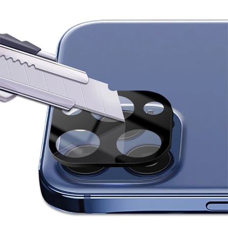 Nevamel İPhone 12 Pro Max 6.7 3D full Kaplama Tempered Cam Kamera Koruyucu-(5775)