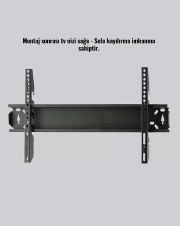 Nevamel® 32-65” TV Duvar Askı Braketi 75 kg Kapasiteli Anti Statik Boya
