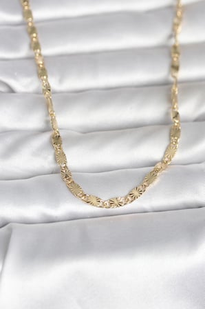Nevamel® CM 14K Gold Renk Lazer Model 45 cm Kadın Kolye 5886