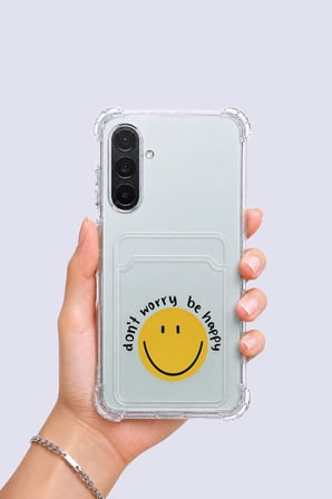 Nevamel® Samsung Galaxy A56 Kartlıklı Gülücük Desenli Kılıf