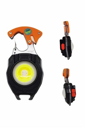 Nevamel 7 Modlu Mini Led Lamba Anahtarlık USB Şarjlı Kamp İçin Taşınabilir