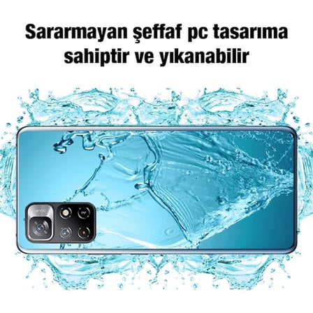 Nevamel Ally Xiaomi Redmi Note 11 5G Kılıf Kamera Korumalı Ultra İnce Şeffaf Silikon Kılıf-(5775)