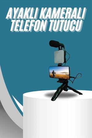 Nevamel Video Making Kit Telefon Tutucu Vlog Video Mini Led Işıklı