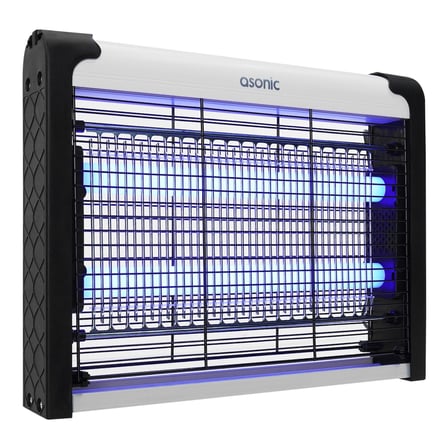 Nevamel® ASONIC AS-A28 Siyah 4W 2000V Masaüstü Zincir Askılı 2adet UV Mor Işıklı Siyah Kasa Sinek Öldürücü(1923)
