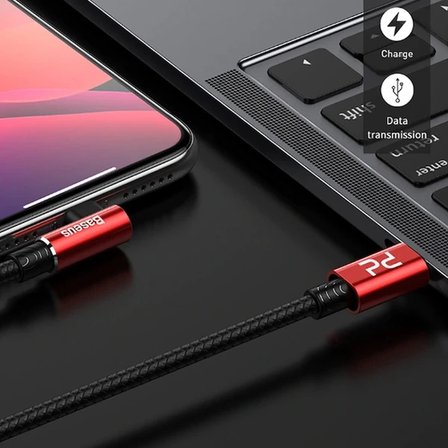 Nevamel Baseus MVP Elbow Type-C to iPhone PD 18W Hızlı Şarj Usb Kablo 1metre-(5775)