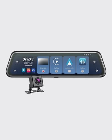 Nevamel® Ön Arka Kameralı Dokunmatik Dikiz Aynası 170° Geniş Açı