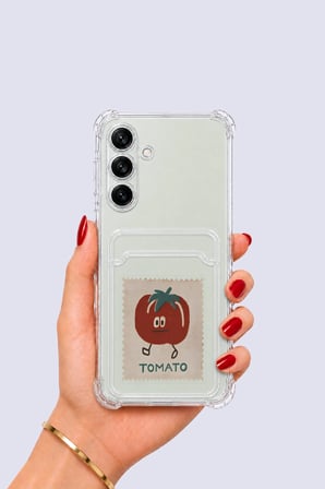 Nevamel® Samsung Galaxy S24 Kartlıklı Tomato Desenli Kılıf