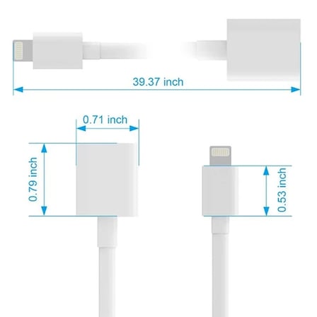 Nevamel Ally Apple İPhone Lightning Uzatma Kablosu 2 Metre-(5775)