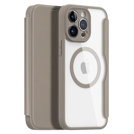 Nevamel Dux Ducis iPhone 14 Pro 6.1 Kılıf Skin X Pro Series MagSafe Kapaklı Kılıf Folio Case-(5775)