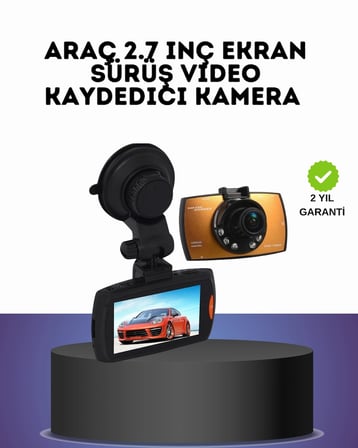 Nevamel® HD Araç Kamerası 2.7 İnç Ekran G Sensor Destekli