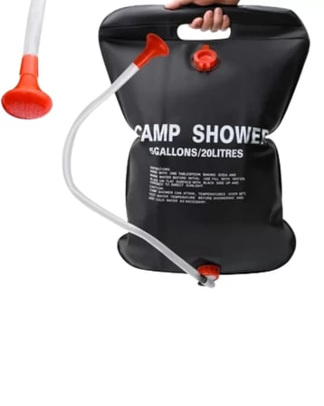 Nevamel® Taşınabilir Kamp Duşu Solar Isıtmalı 20 Litre Su Kapasiteli Hijyen Çözümü Yeni Nesil