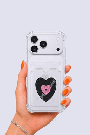 Nevamel® iPhone 17 Pro Max Kartlıklı Vinly Desenli Kılıf