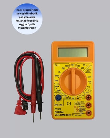 Nevamel® Elektrik Ölçüm Cihazı Dijital Multimetre 10 Amper Destekli
