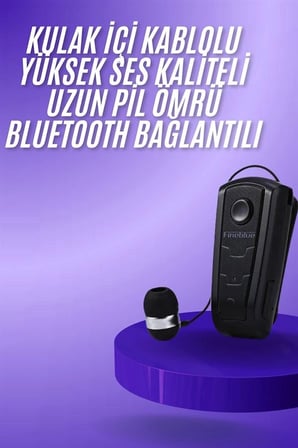Nevamel Makaralı Bluetooth Kulakiçi Yaka Kulaklığı Kablosuz Kulaklık