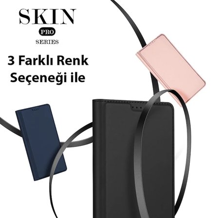 Nevamel Dux Ducis SM Galaxy S23 Plus Kılıf Skin Pro Series Flip Cover Kapaklı Kılıf-(5775)