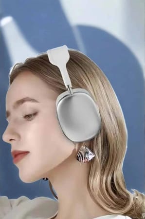 Nevamel P9 Plus Kablosuz Kulak Üstü Bluetooth Kulaklık Beyaz Yüksek Ses Kaliteli