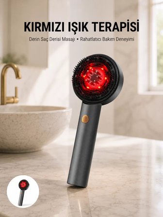Nevamel® Saç Büyüme Destekleyici Elektrikli Masaj Tarak Yağ Aplikatörlü Yeni Nesil