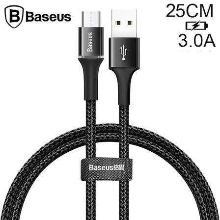 Nevamel Baseus halo Mikro Usb 3A Hızlı Şarj 0.25CM Kısa Power Bank için Şarj Kablosu-(5775)