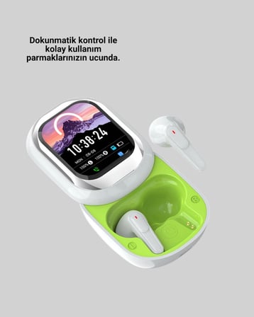 Nevamel Dokunmatik Ekranlı Aktif Gürültü Azaltma Özellikli Kablosuz Kulaklık V5.4