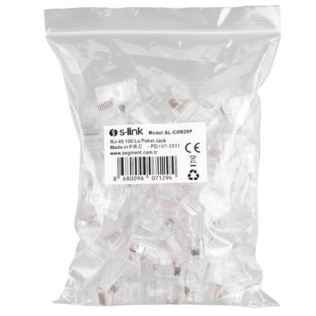 Nevamel® S-LINK SL-COB20P RJ45 Yeni Nesil JAC UTP (100lü PAKET)(1923)
