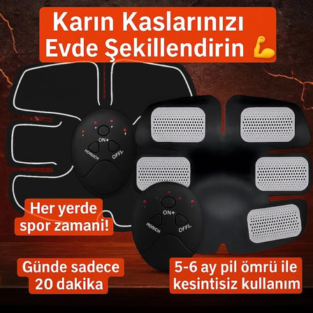 Nevamel Titreşimli EMS Spor ve Fitness Cihazı Karın Kası Kol Bacak 2025 Model