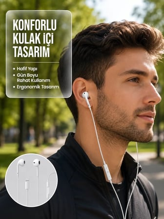 Nevamel® Uzaktan Kumandalı Mikrofonlu Mükemmel Ses Deneyimi Kulaklık Yeni Nesil