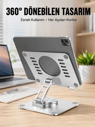 Nevamel® Çift Eksenli Ayarlanabilir Tablet Destek Standı Yeni Nesil