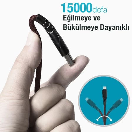 Nevamel ALLY QC3.0 USB To Type-c Hızlı Şarj Kablosu-(5775)