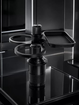 Nevamel® Ayarlanabilir Araç Bardaklık Aparatı Çift İçecek ve Tepsili Tasarım