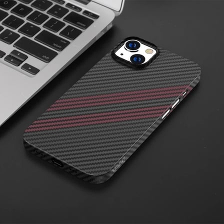 Nevamel Hoco iPhone 14 6.1 Kılıf Kevlar Texture Darbe Emici Telefon Kılıfı-(5775)