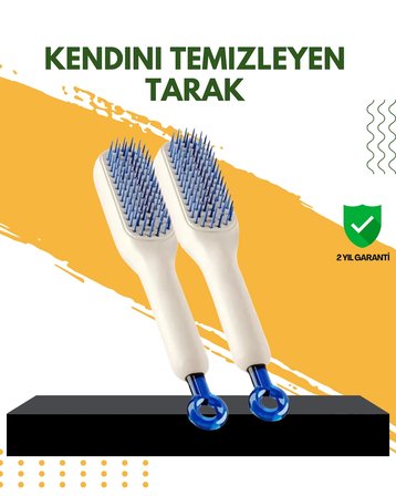 Nevamel® Otomatik Temizlemeli Saç Fırçası – Ergonomik Tasarım Masaj Etkili Elektriklenmeyi Önleyici