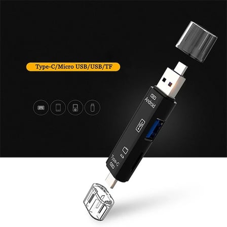 Nevamel Smart Otg 3in1 Type-C Ve Micro Usb Tf Card Reader Otg-(5775)