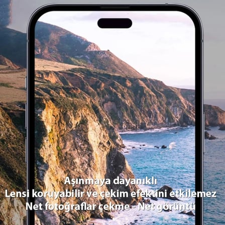 Nevamel Ally iPhone 15-15 Plus Full Tempered Kamera Lens Koruma Camı-(5775)