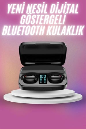 Nevamel Kablosuz Bluetooth Kulaklık Android ve İOS Uyumlu Led Göstergeli Powerbankli