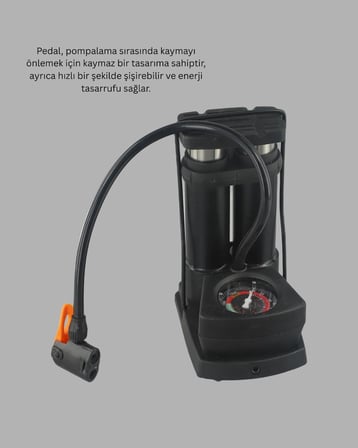 Nevamel® Çok Amaçlı Ayaklı Lastik Pompası Yüksek Hassasiyetli