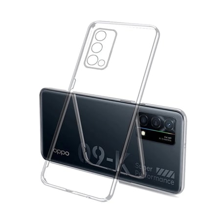Nevamel Ally OPPO K9 5G Kılıf Kamera Korumalı Ultra İnce Şeffaf Silikon Kılıf-(5775)