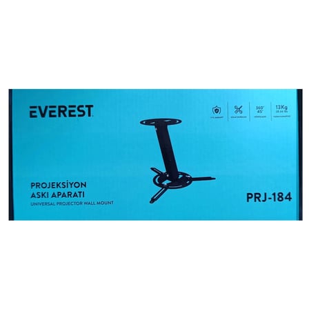 Nevamel® Everest PRJ-184 Sabit Ayak 10kg Taşıma Pojeksiyon Askı Aparatı(1923)