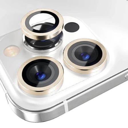 Nevamel ALLY iPhone 15 Pro/15 Pro Max Kamera Lens Koruma Camı-(5775)