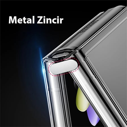 Nevamel Dux Ducis Crystal Clin Series Samsung Galaxy Z Flip3 5G Shockproof Şeffaf Silikon Kılıf-(5775)