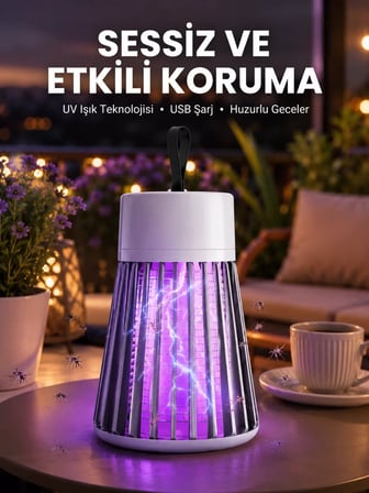 Nevamel® Kamp ve Bahçe İçin Şarjlı Böcek Kovucu Lamba